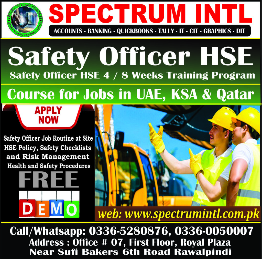 Safety Manager – Spectrum Intl (Institute of Technology)